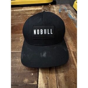 NOBULL Black Trucker Hat Snapback Mesh Logo Patch Training Cap